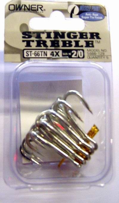 Owner ST66 4X Nickel Treble Hooks - freddiethepillowandfriends.co.uk Owner ST66 4X Nickel Treble Hooks