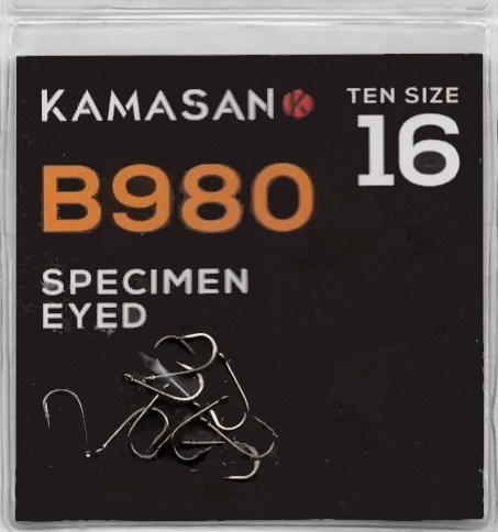 Kamasan B980 Specimen Eyed Barbed Coarse Hooks - freddiethepillowandfriends.co.uk Kamasan B980 Specimen Eyed Barbed Coarse Hooks