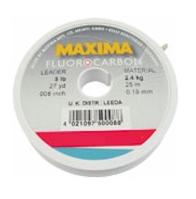 Maxima Fluorocarbon Line 25m spools