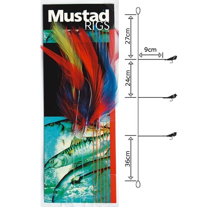 Mustad Coloured Cod Feather Trace 6/0 - freddiethepillowandfriends.co.uk Mustad Coloured Cod Feather Trace 6/0