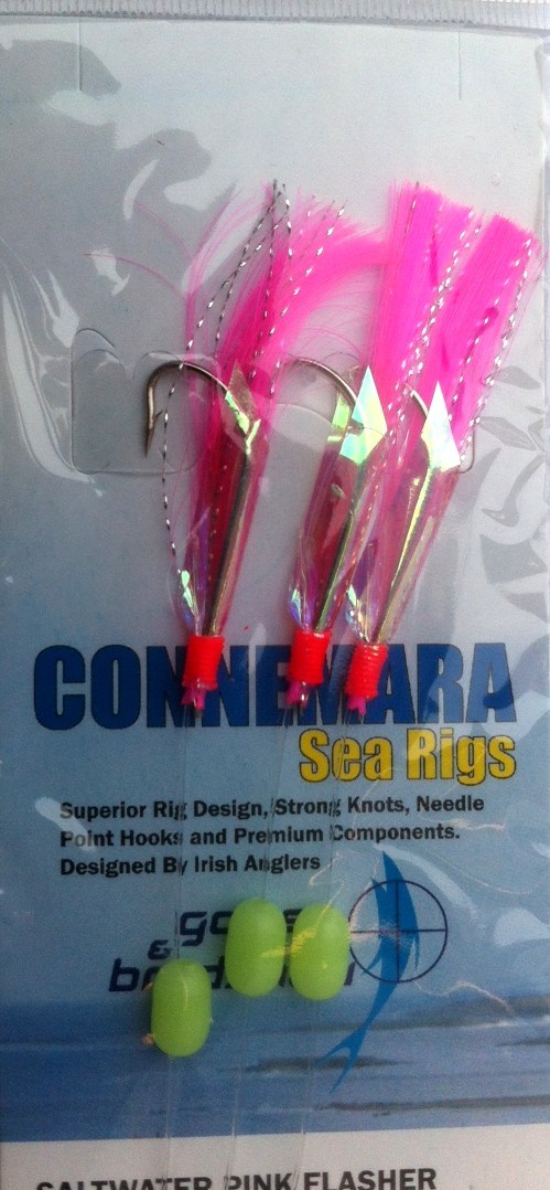 Gowen and Bradshaw Connemara Saltwater Pink Flasher 3 hook 4/0 - freddiethepillowandfriends.co.uk Gowen and Bradshaw Connemara Saltwater Pink Flasher 3 hook 4/0