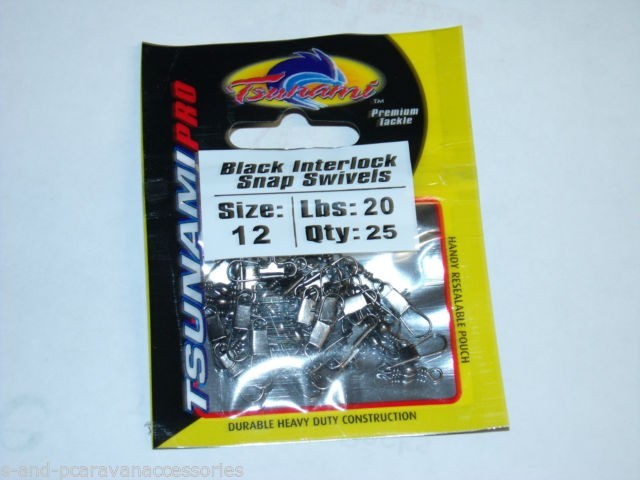Tsunami Interlock Snap Swivels Standard Pack
