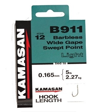 Kamasan X-Strong Animal Hooks To Nylon Barbed Spade