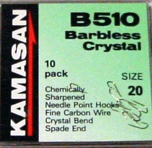 Kamasan B510 Barbless Crystal Spade Hook Trade Pack (10 Packets) - freddiethepillowandfriends.co.uk Kamasan B510 Barbless Crystal Spade Hook Trade Pack (10 Packets)