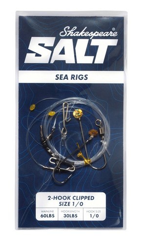 Shakespeare Salt XT 2 Hook Clipped Down Rig