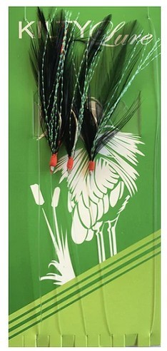 Kilty Feathers 3 hook Black Black 1/0