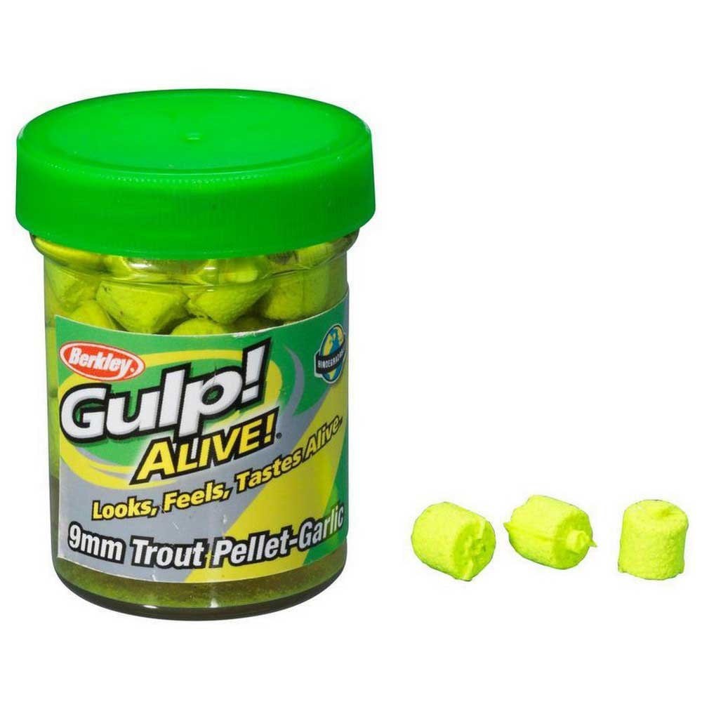 Berkley Powerbait Gulp Natural Trout Pellet Garlic Charteuse 9mm - freddiethepillowandfriends.co.uk Berkley Powerbait Gulp Natural Trout Pellet Garlic Charteuse 9mm