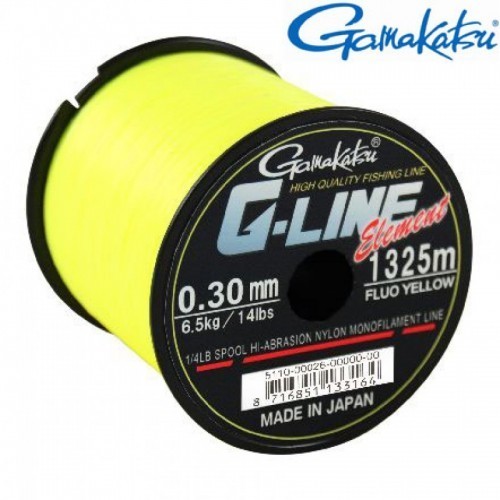 Gamakatsu G-Line Nylon Mono Fluo Yellow 4oz Spool - freddiethepillowandfriends.co.uk Gamakatsu G-Line Nylon Mono Fluo Yellow 4oz Spool