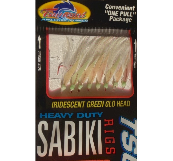 Tsunami Pro Sabiki Green Glo Head Red Hook Size 12 - freddiethepillowandfriends.co.uk Tsunami Pro Sabiki Green Glo Head Red Hook Size 12