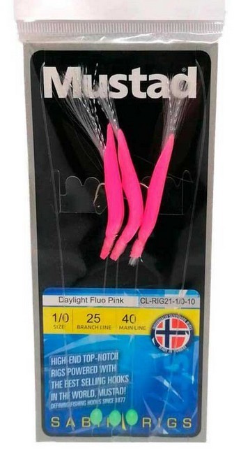 Mustad Daylight Fluo Red Feather Rig - freddiethepillowandfriends.co.uk Mustad Daylight Fluo Red Feather Rig