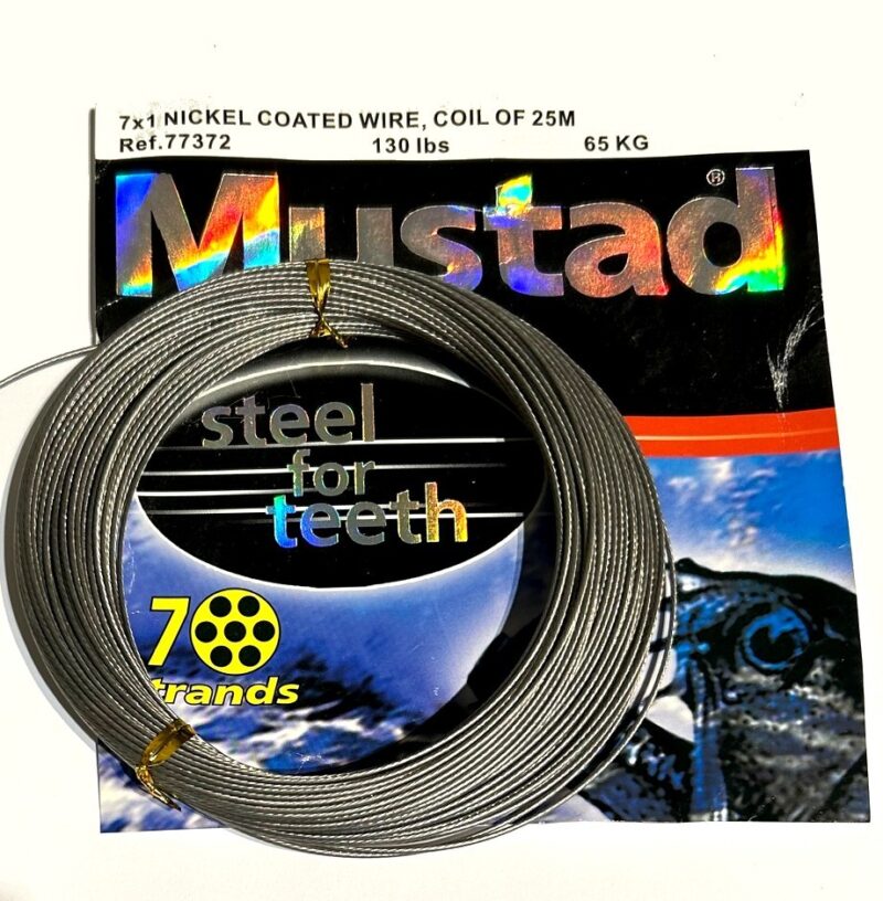 Mustad Nickel Coated Wire 65kg Coil 25m - freddiethepillowandfriends.co.uk Mustad Nickel Coated Wire 65kg Coil 25m