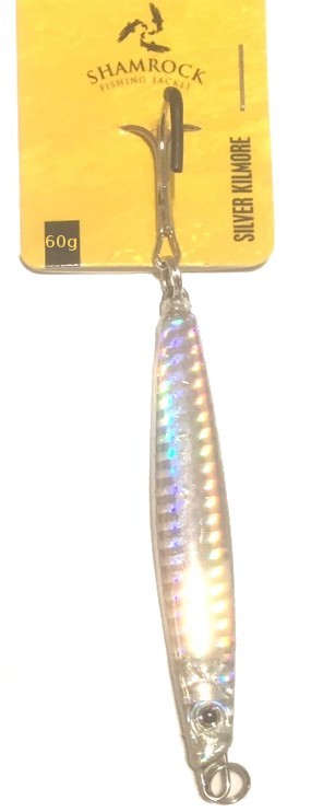 Shamrock Holo Silver Kilmore Spin Jig 60g - freddiethepillowandfriends.co.uk Shamrock Holo Silver Kilmore Spin Jig 60g