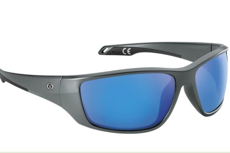 Flying Fisherman Carico Polarised Sunglasses Black Smoke Blue Mirr