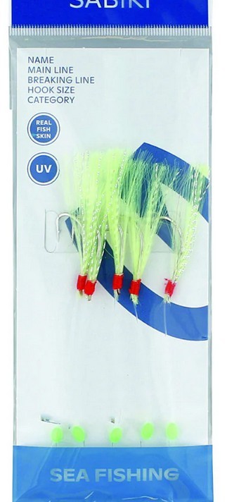 Kinetic Nordic Mackerel Rig Charteuse Crystal Flash