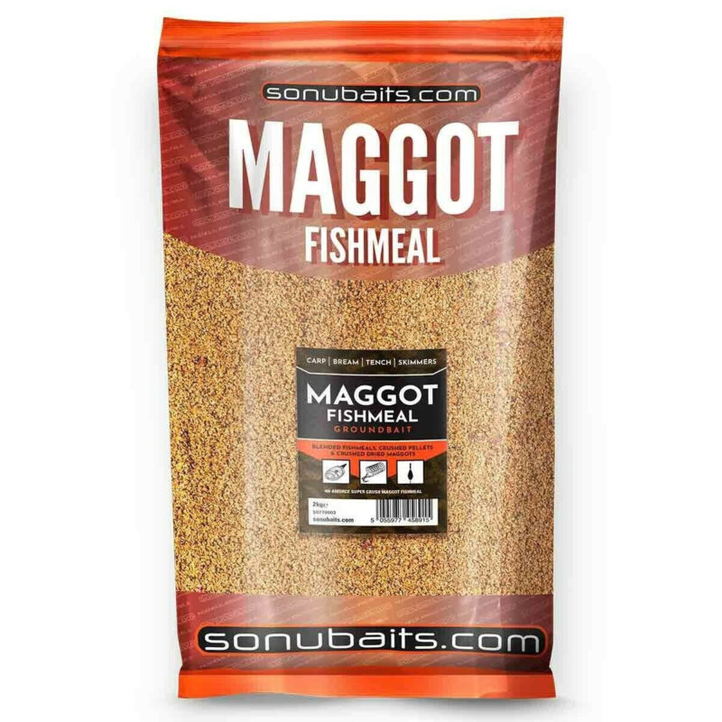 Sonubaits Maggot Fishmeal Groundbait 2kg - freddiethepillowandfriends.co.uk Sonubaits Maggot Fishmeal Groundbait 2kg