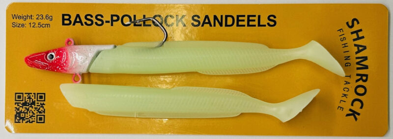 Shamrock Bass And Pollack Sandeels 12.5cm Luminous