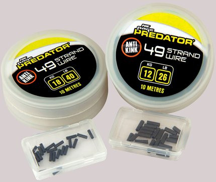 Fox Rage Predator Coated Steel Wire 40lb And Crimps