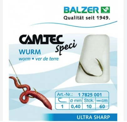 Balzer Camtec Speci Worm Hook To Nylon